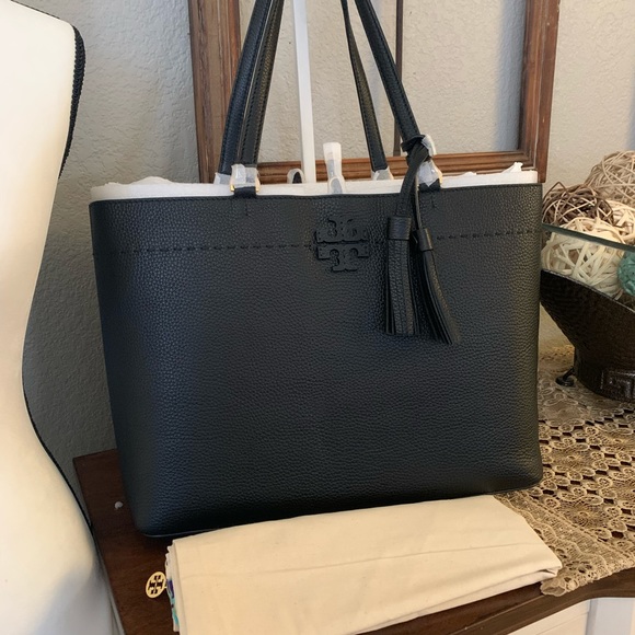 New Tory Burch McGraw tote black 🖤 - Picture 4 of 8